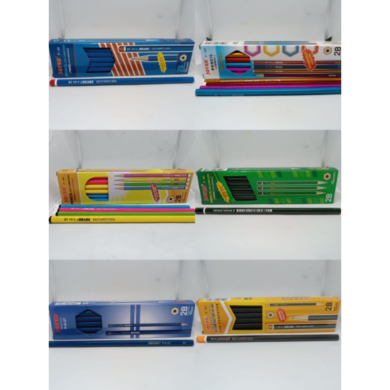 

Pensil Kayu Hitam Warna Warni Bergambar Bercorak Joyko P8126 P8127 P88 P91 P92 P93 P94 P98 P100 P101 P103 1 pak isi 12 pensil