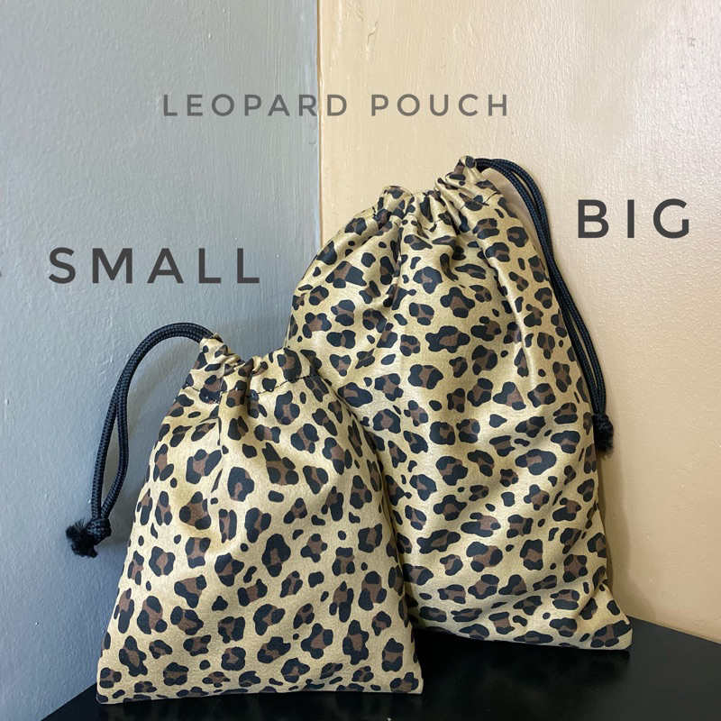 leopard pouch/ pouch serut/ pouch make up/ pouch kosmetik