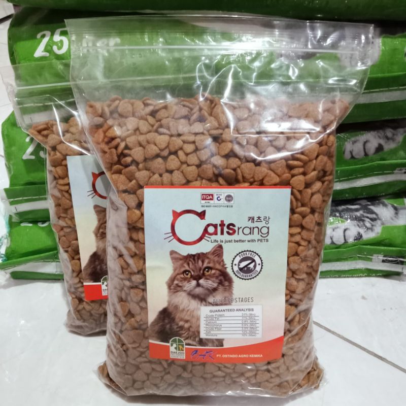 Makanan Kucing Cat Food CATSRANG Repack 1kg All stage kitten Adult indoor outdoor