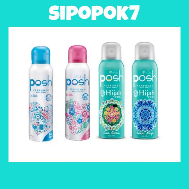 POSH body spray 150ml men girls perfumed pria wanita body spray botol cologne