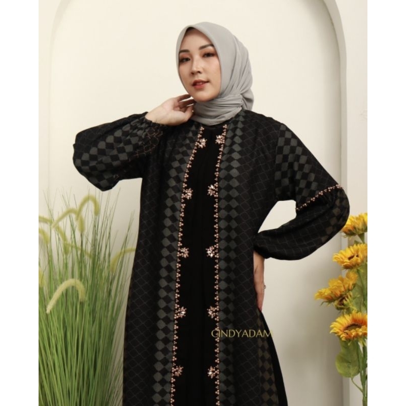 Gamis Abaya Jetblack Tricotin Original Butik