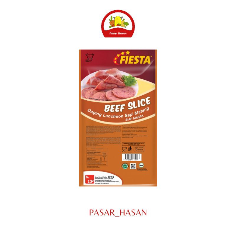 

300gr Luncheon Beef Slice Fiesta | Frozen Food | Pasar Hasan