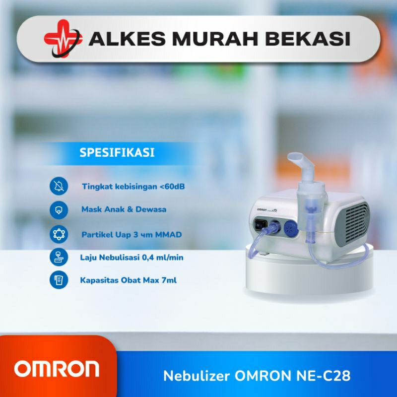 Nebulizer Omron NE-C28 Plus OMRON Termometer MC-246 / Nebulizer Omron / Alat Nebulizer