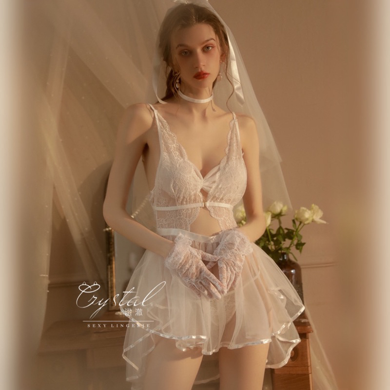 Crystal KEIXIN Sexy lingerie dress pengantin baju sexy lingerie wanita / Lingerie bridesmaid / Seserahan 253