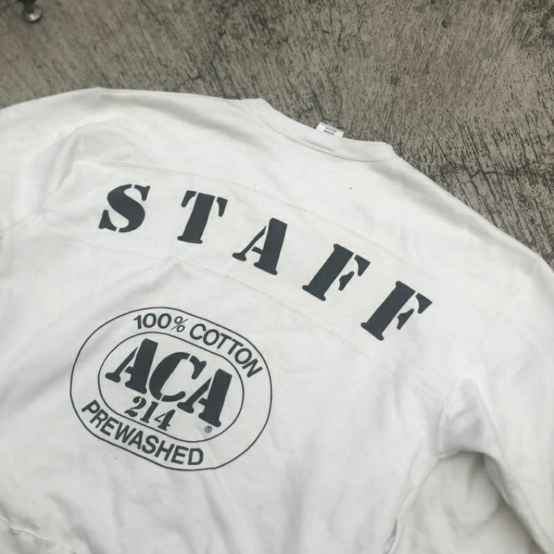 crewneck vintage STAFF ACA PREWASHED