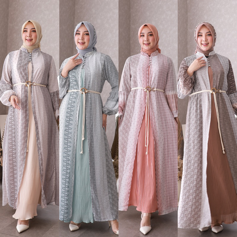 GLADYS SET GAMIS CERUTI MOTIF PREMIUM GIES | GAMIS PLISKET PREMIUM | GAMIS OUTER | GAMIS GIES BUTIK