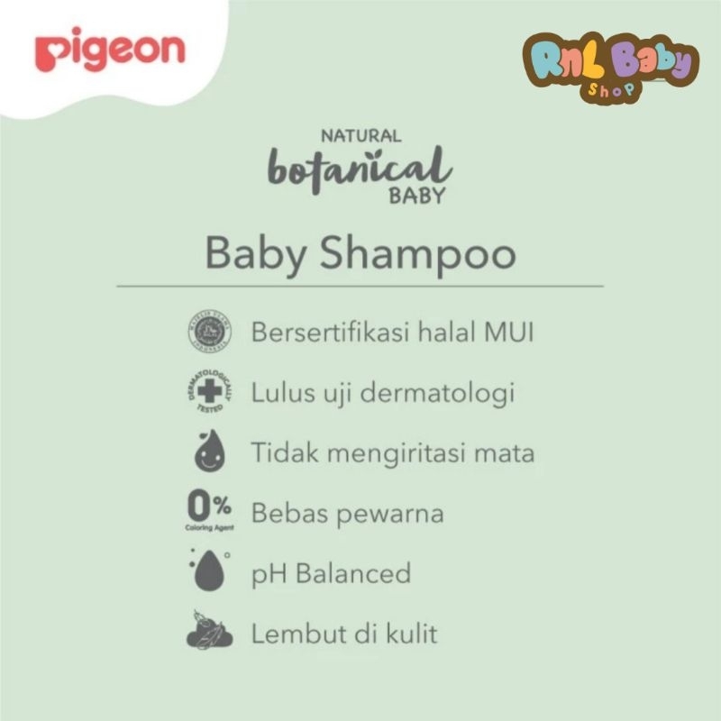 Pigeon Botanical Baby Shampoo 240 ml - Shampo Bayi