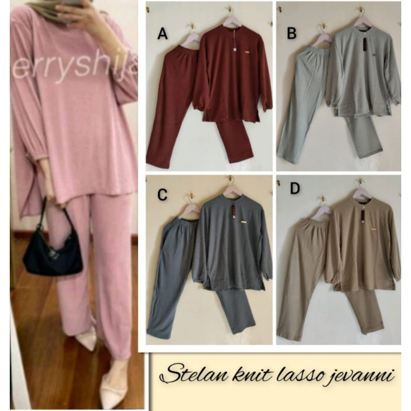 Set celana knit jevanni