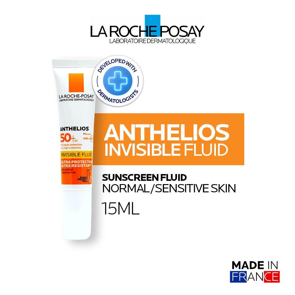 La Roche Posay Anthelios Fluid SPF 50+ PA++++ 15ml - Sunscreen Kulit Normal/ Sensitif