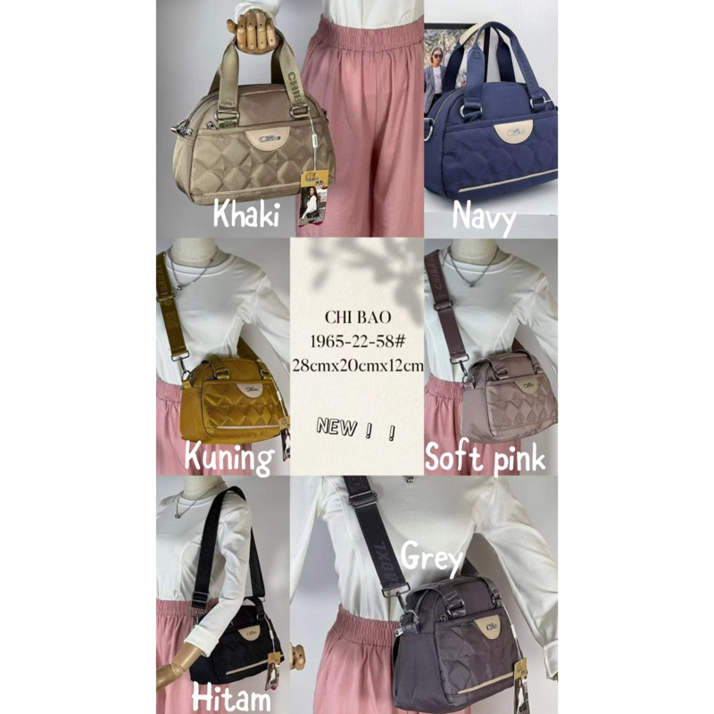 CB1965-22-58 TAS WANITA IMPORT CHIBAO 2in1 JINJING DAN SELEMPANG