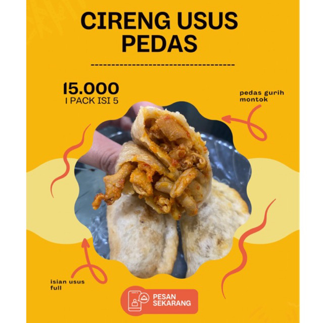 

Cireng Usus Pedas