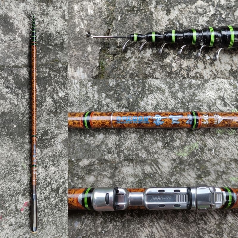 Joran Tegek Oregon Batik 360 450 540 630 Set Kolong