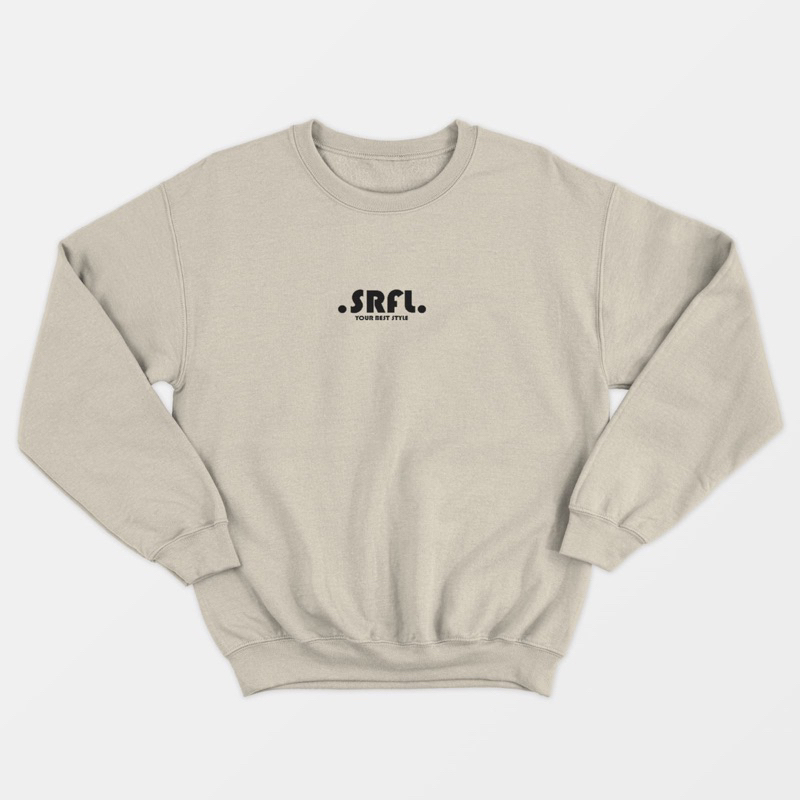 SRFL Sweater Crewneck Sablon DTF Jumbo / Oversize Bigsize 2XL 3XL 4XL 5XL Unisex