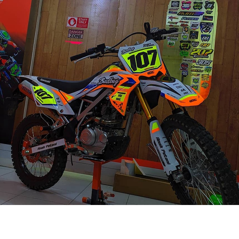 decal klx bf kombinasi flow stabilo