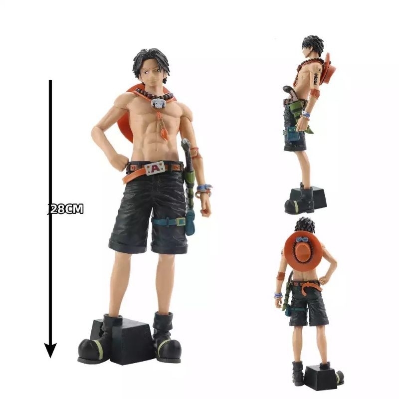 ACTION FIGURE D ACE THE GRANDLINE MEN - KARAKTER ANIME - PAJANGAN KOLEKSI