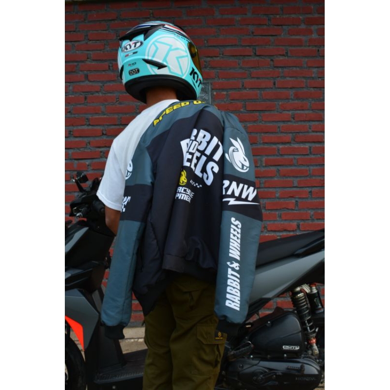 Jaket Bomber Copy RnW Jaket Nascar Copy RnW Jaket Rabbit