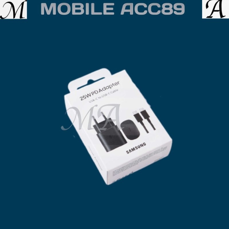 Adaptor Samsung Super Fast Charging Adapter Type C 25 Watt Charger C To C Original
