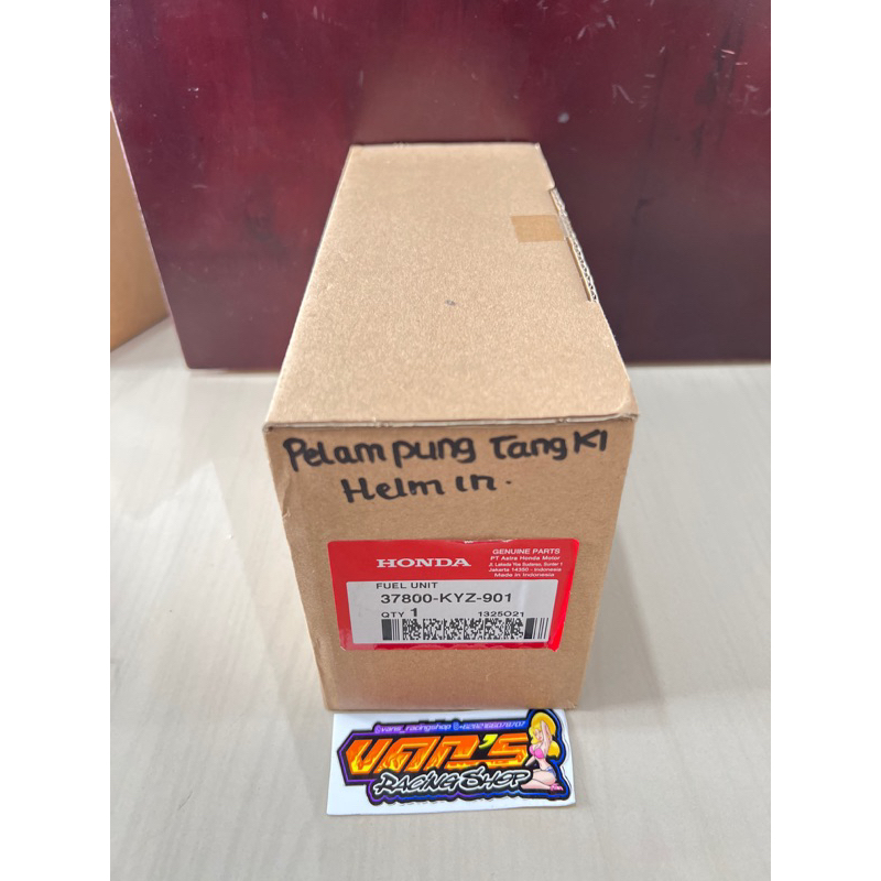 NEW PELAMPUNG TANGKI BENSIN SUPRAX 125 HELM IN KARBU ASLI HONDA 37800KYZ901 [terbaik][terlaris]