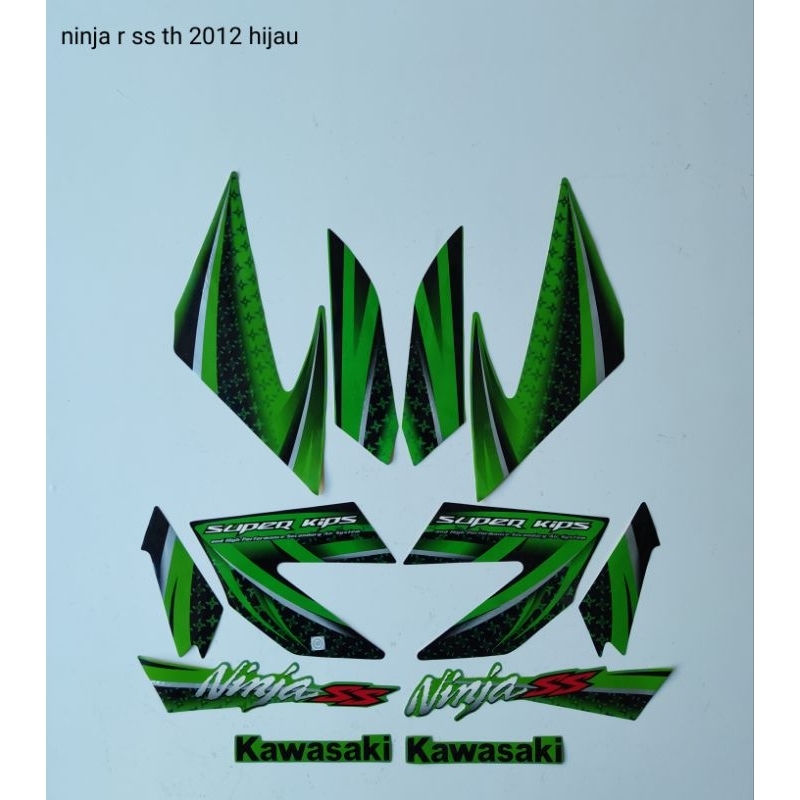 STRIPING KAWASAKI NINJA SS Th 2012/Hijau