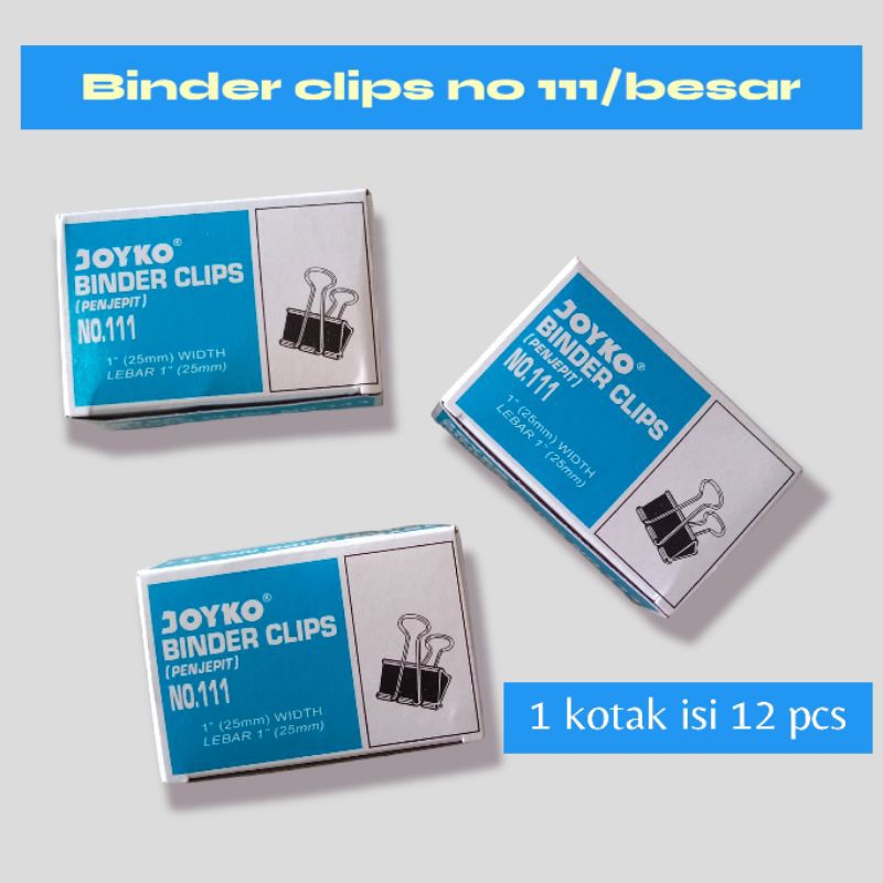 

BINDER CLIPS NO 111/BESAR