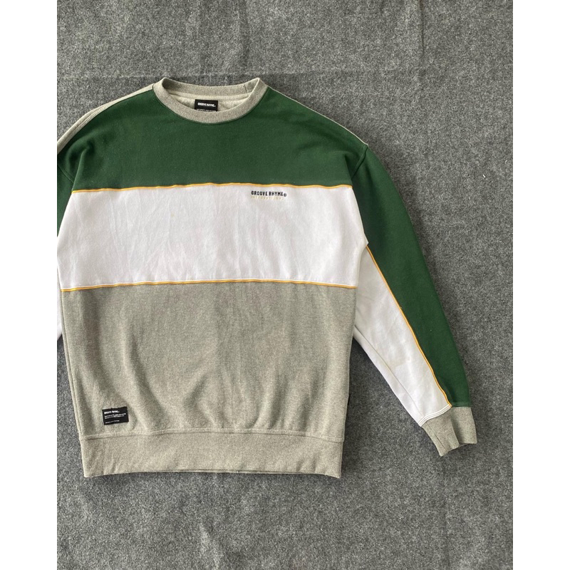 CREWNECK GROOVE RHYME SECOND BRANDED ORIGINAL