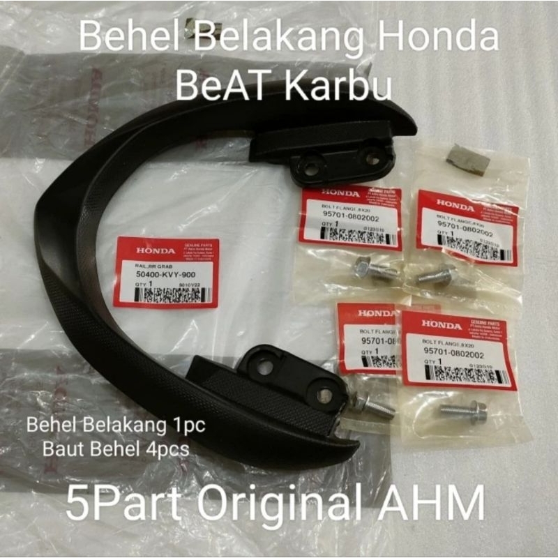 Paket Behel Belakang BeAT Karbu Ori AHM 50400 KVY 900 (+ Baut)