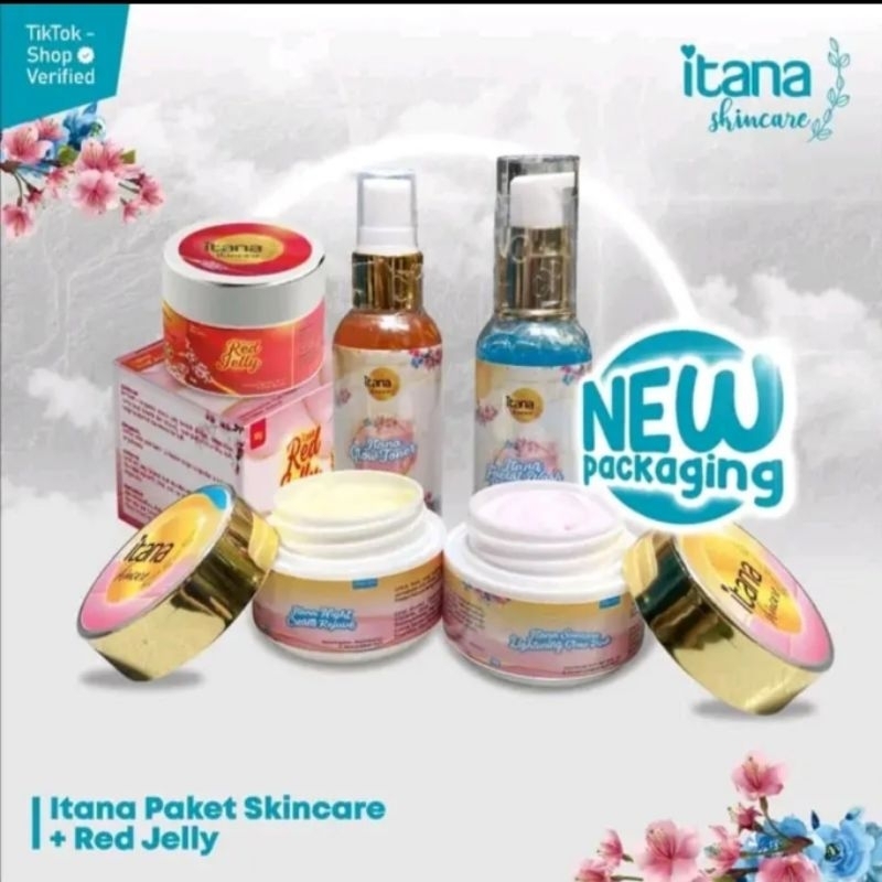 paket wajah lengkap itana skincare + red jelly