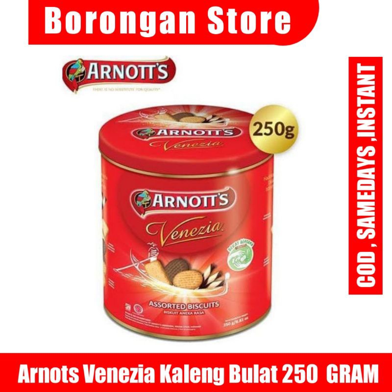 

arnotts venezia kaleng 250gram