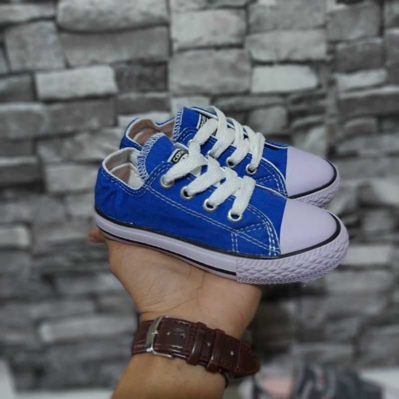 Sepatu Converse Anak Warna Biru Bca/Birel Biru Elektrik / Sepatu Anak Laki-laki / Sneakers Anak / Sepatu Sekolah Anak