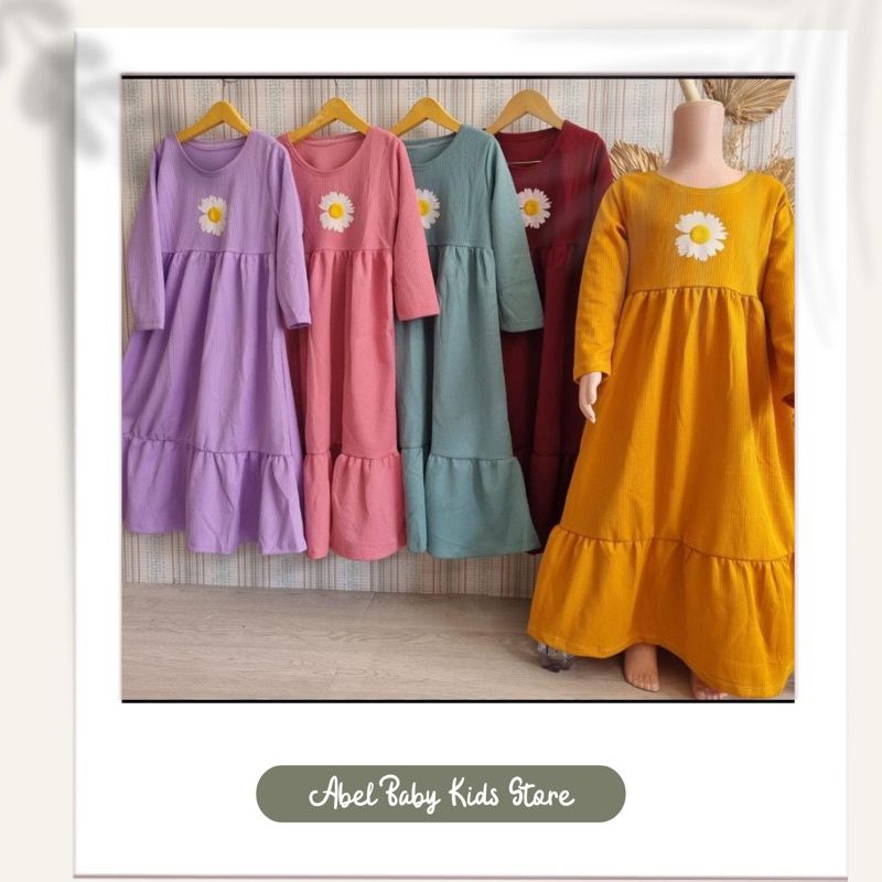gamis anak mango knit / gamis anak lucu