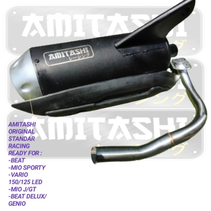 Knalpot Amitashi standar racing beat Genio Scoopy Mio vario