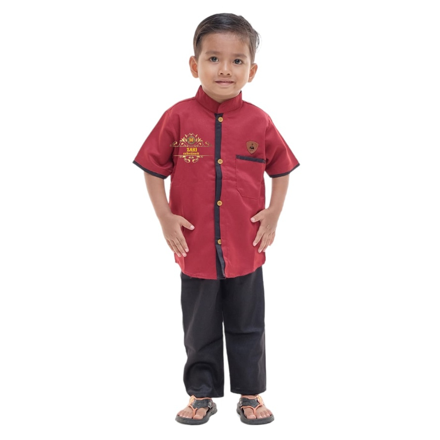 Setelan KEMKO Alaric Set Kemeja Koko Celana Anak Bayi 9 Bulan sampai 6 Tahun Original termurah dan terbaru