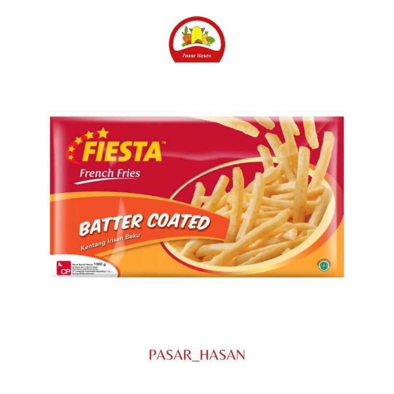 

1KG Batter Coated Kentang Goreng Fiesta | Frozen Food | Pasar Hasan