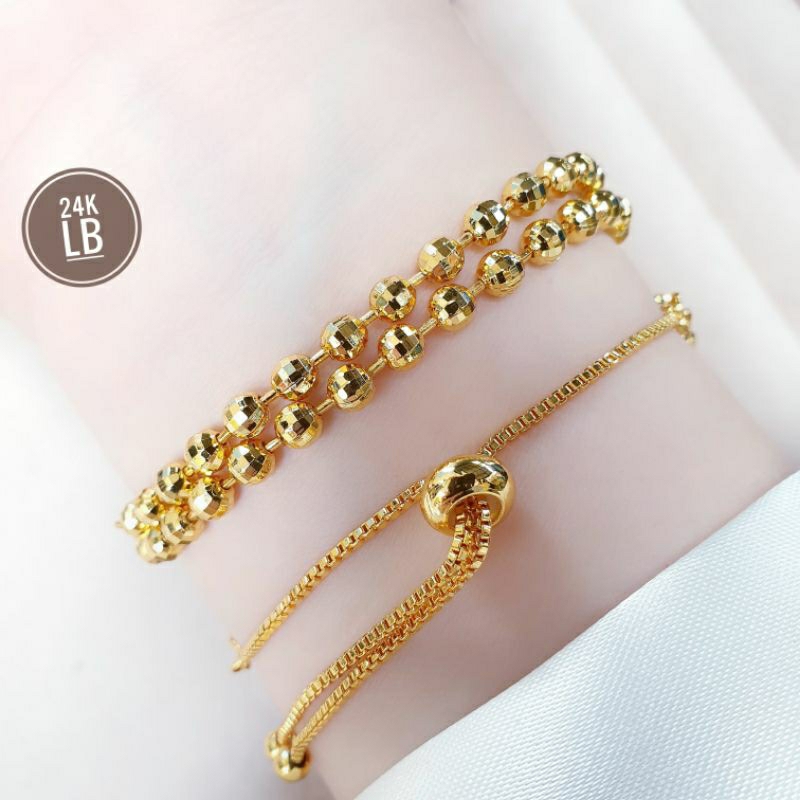 Gelang Tangan Serut Wanita 24K Xuping Fashion Biji Lada N18032303