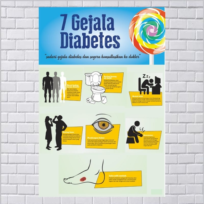 

Poster Kesehatan Tentang Gejala Diabetes