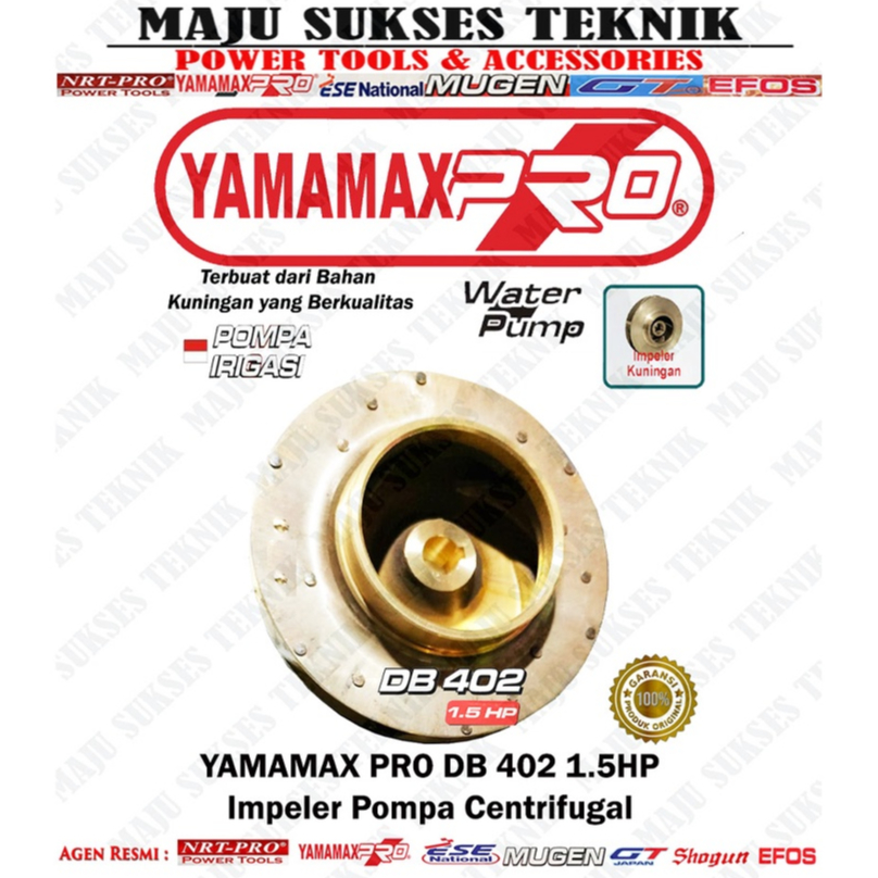 Impeler YAMAMAX PRO DB 402 1.5HP Pompa Centrifugal 2 Inch Kipas Impeler Pompa Centrifugal 2Inch DB40