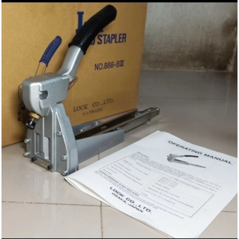 

Lock Hand Stapler 19mm ORI JAPAN Alat Staples Karton kardus