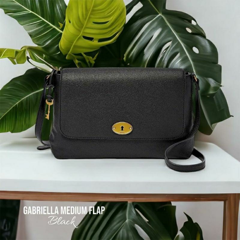 FOSSIL Gabriella Small Flap Crossbody Bag black