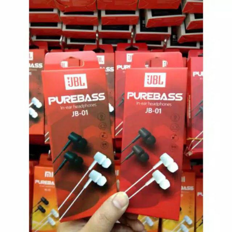 HEADSET JBL JB -01 PUREBASS WITH MICROPHONE((((  HF