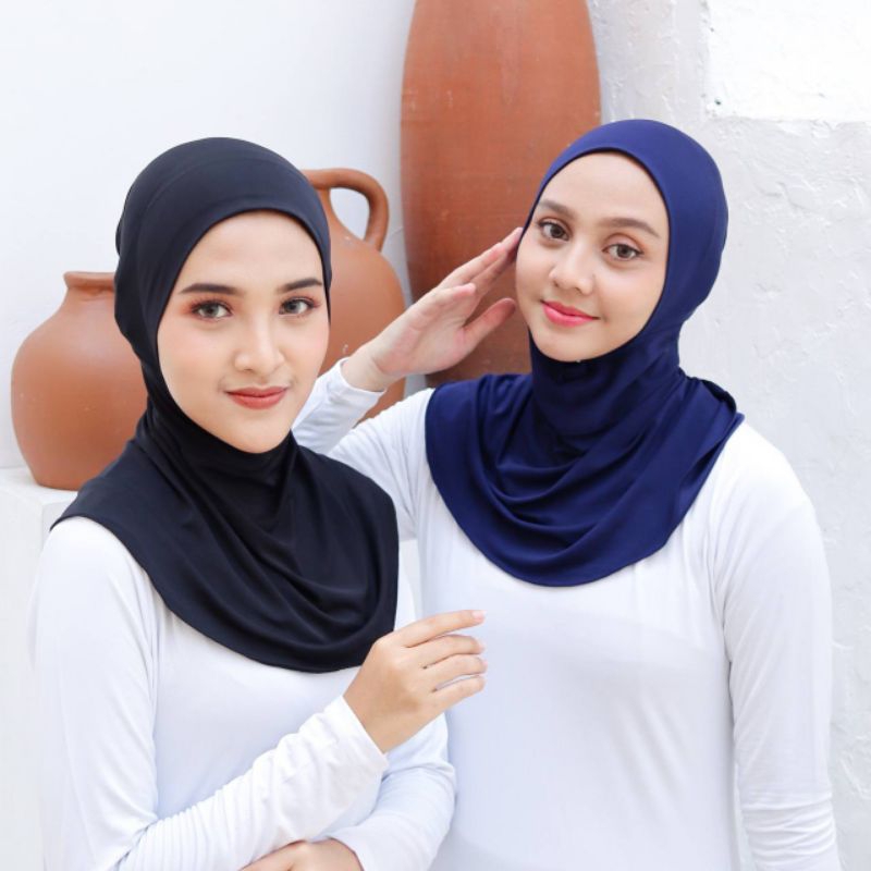 Inner Ciput Ninja Bandana Resleting Antem Kaos Jersey Hijab