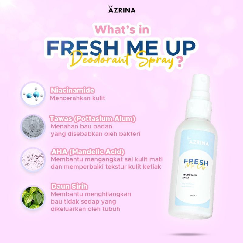 AZRINA Fresh Me Up Deodorant Spray