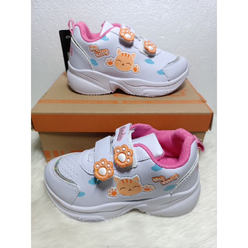 SEPATU ANDO MIAW VECRO,SEPATU ANAK PAUD DAN TK,SEPATU CASUAL ANAK CEWEK,SEPATU FASHION SIZE 29-32