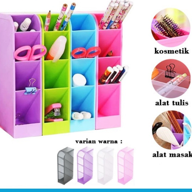 

Rak Mini 4 Sekat || Tempat Penyimpanan ATK Pena Pensil Pulpen Gunting