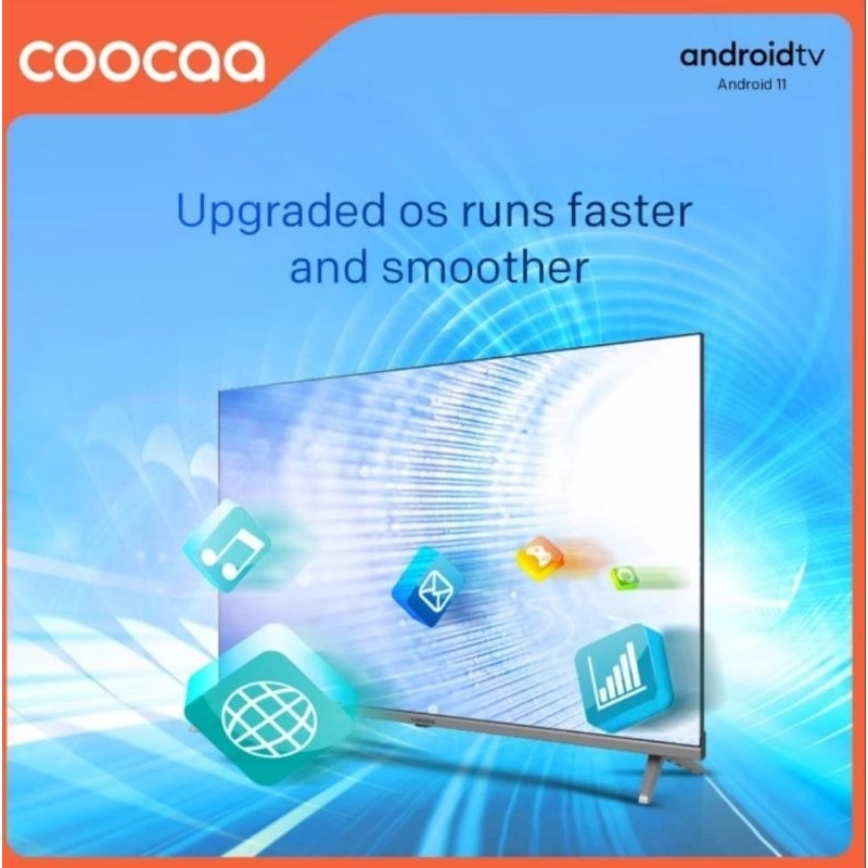 COOCAA 40S7G Smart TV 40 Inch Android 11 Digital TV Garansi Resmi