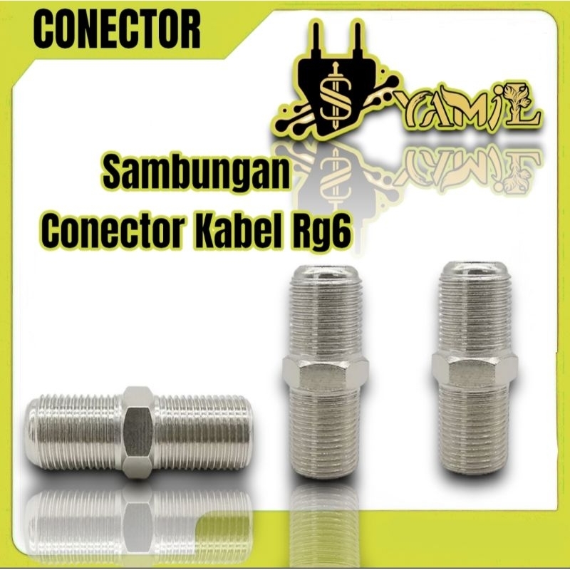 SAMBUNGAN KONEKTOR CONERTOR KABEL PARABOLA TV DRAT RG6