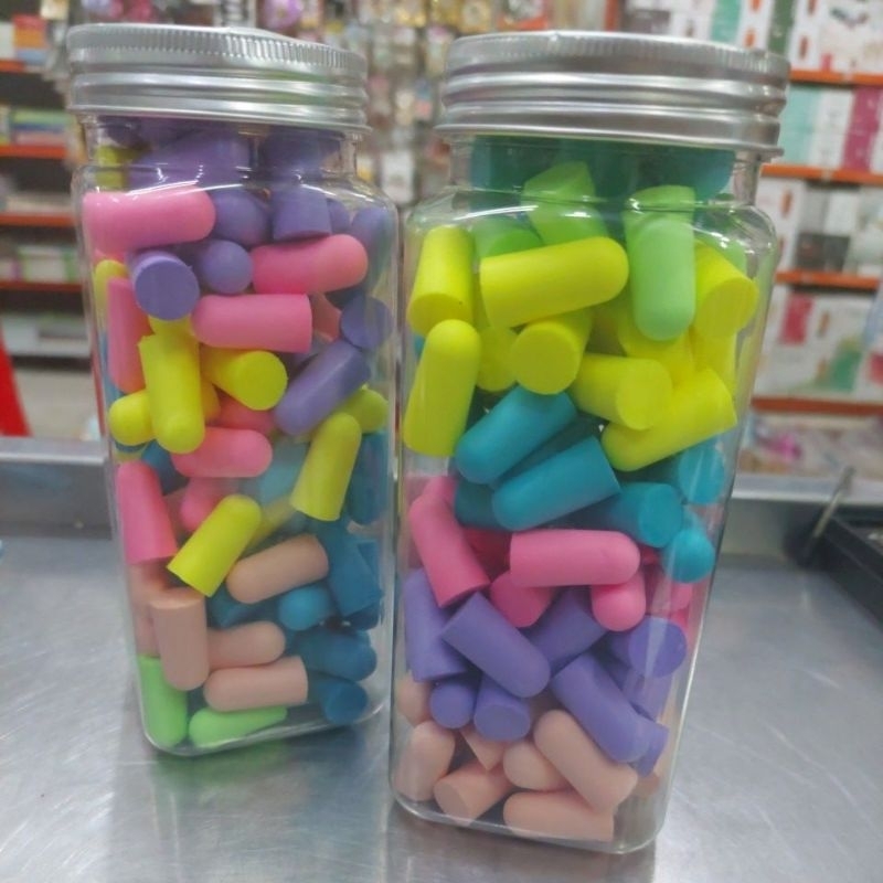 Spons Penyumbat Telinga Peredam Suara Earplug Pelindung telinga bayi, pekerja