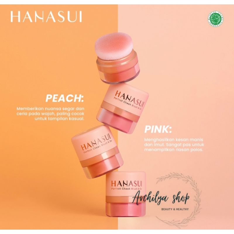 Hanasui Perfect Cheek Blush &amp; Go Powder 2.5gr Blush On