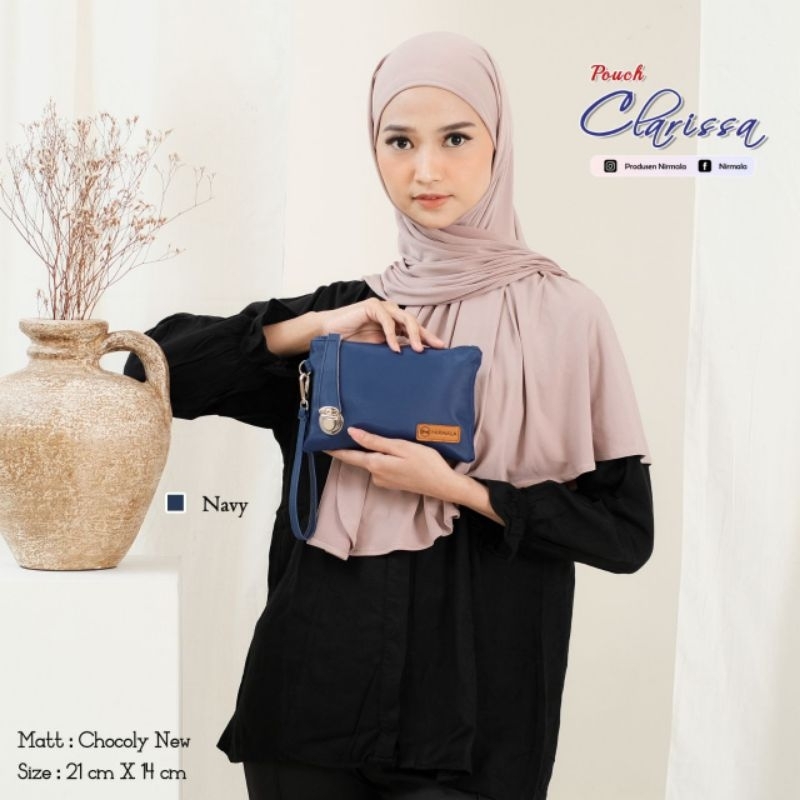 PRE ORDER POUCH CLARISSA BY NIRMALA BAHAN CHOCOLY ANTI AIR PREMIUM WATERPROOF