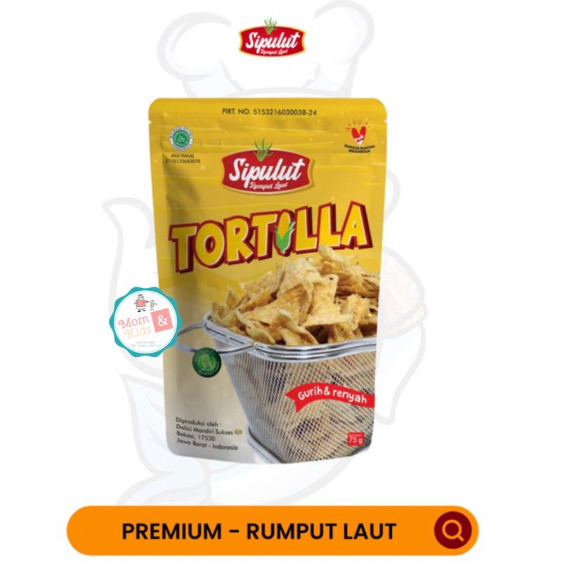 SIPULUT Tortilla Chips Rumput Laut 45gr | Snack Cemilan Sehat