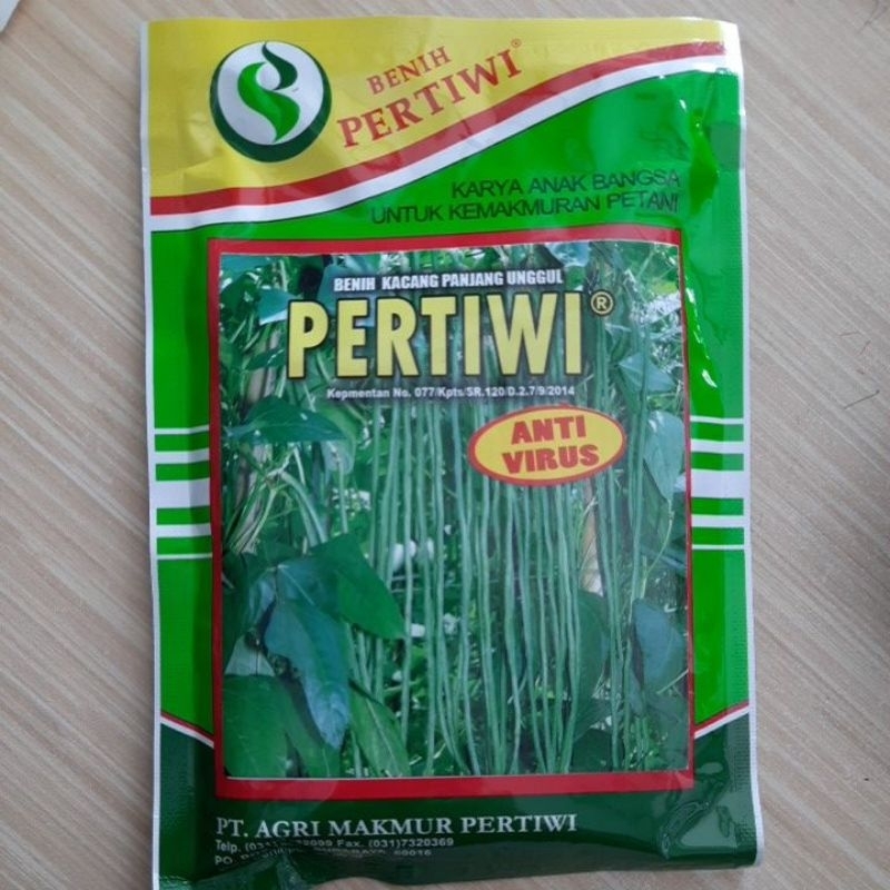 Benih Kacang Panjang Unggul PERTIWI ANTI VIRUS 100 Gram bibit kacang pertiwi - Benih Pertiwi